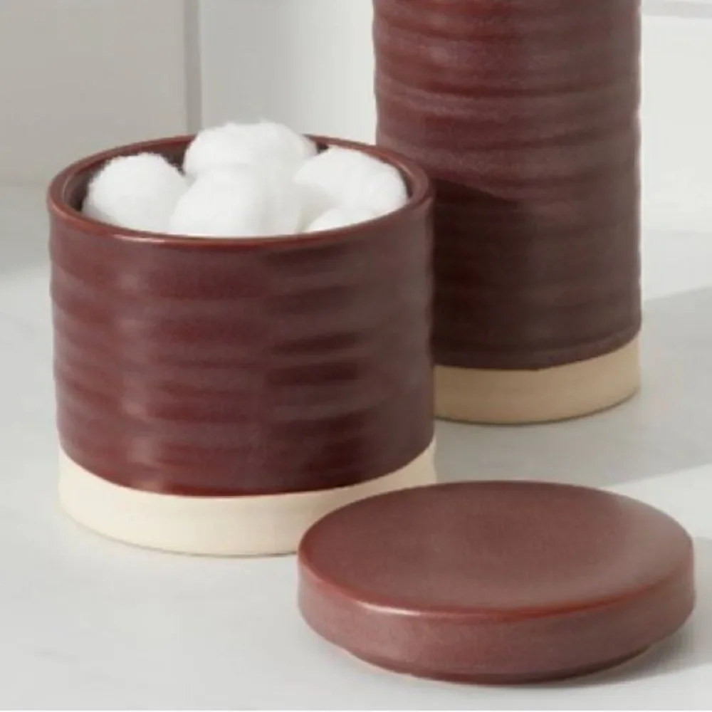 Threshold Ceramic Bathroom Canister